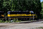 ARR 3008 heading a track work train on a siding at Talkeetna